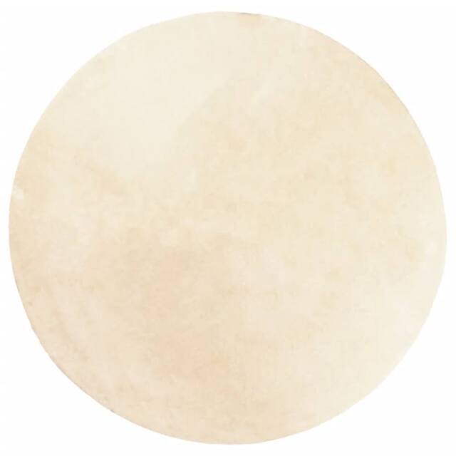 Berkfield Home Rug HUARTE Short Pile Soft & Washable Cream √ò 120 cm - Size: Medium - image 1