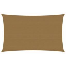 Berkfield Home Sunshade Sail 160 g/m ² Taupe 4x7 m HDPE in Beige - thumbnail 1