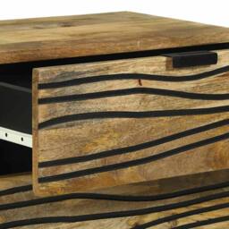 Berkfield Home Bedside Cabinet - 50x33x60 cm Solid Mango Wood in Brown - Size: 50 x 33 x 60 cm - thumbnail 7