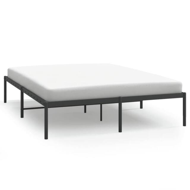 Berkfield Home Metal Bed Frame Black 150x200 cm King Size - image 1