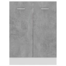 Berkfield Home Bottom Cabinet Concrete Grey 60x46x81.5 cm Engineered Wood - thumbnail 6