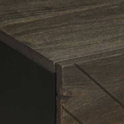 Berkfield Home Bedside Cabinets 2 pcs Black 40x33x46 cm Solid Wood Mango - Size: 40 x 33 x 46 cm - thumbnail 8