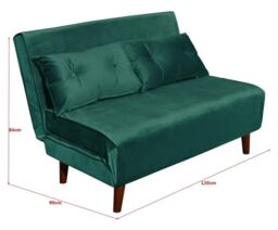 KOSY KOALA Double Sofa Bed Sleeper Foldable Portable Pillow Lounge Couch Green Sofa BedLiving Room Furniture - thumbnail 4