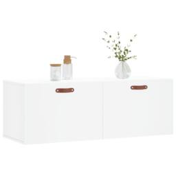 Berkfield Home Wall Cabinet White 100x36.5x35 cm Engineered Wood - thumbnail 3