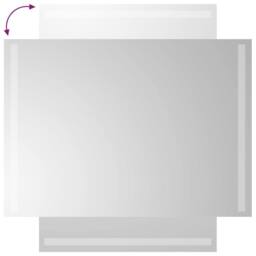 Berkfield Home LED Bathroom Mirror 50x70 cm in Clear - thumbnail 4