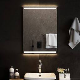 Berkfield Home LED Bathroom Mirror 50x70 cm in Clear - thumbnail 2