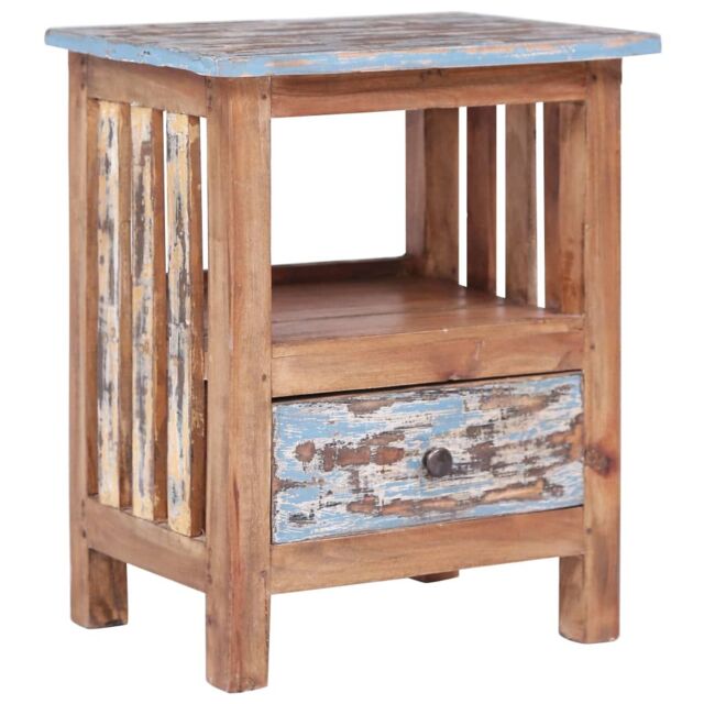Berkfield Home Bedside Cabinet 41x30x50 cm Solid Reclaimed Wood in Brown - Size: 41 x 30 x 50 cm - image 1