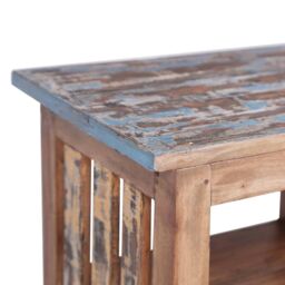 Berkfield Home Bedside Cabinet 41x30x50 cm Solid Reclaimed Wood in Brown - Size: 41 x 30 x 50 cm - thumbnail 6