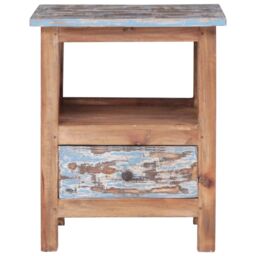 Berkfield Home Bedside Cabinet 41x30x50 cm Solid Reclaimed Wood in Brown - Size: 41 x 30 x 50 cm - thumbnail 4
