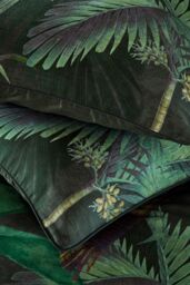 Paoletti Siona Tropical 100% Cotton Duvet Cover Set - Size: King - thumbnail 5