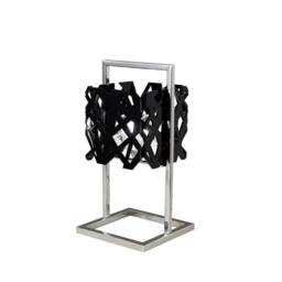 Netlighting Tokio Table Lamp 1 Light G9 Gloss BlackPolished Chrome in Black