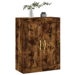 Berkfield Home Wall Mounted Cabinet Smoked Oak 69.5x34x90 cm Engineered Wood in Brown - thumbnail 4