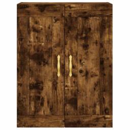 Berkfield Home Wall Mounted Cabinet Smoked Oak 69.5x34x90 cm Engineered Wood in Brown - thumbnail 7