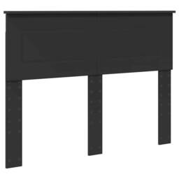 Berkfield Home Bed Frame with Headboard Black 120 x 190 cm Engineered Wood - thumbnail 6