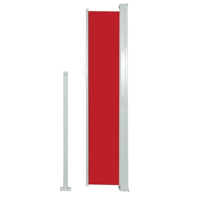 Berkfield Home Retractable Side Awning 120 x 300 cm Red - image 1