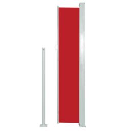 Berkfield Home Retractable Side Awning 120 x 300 cm Red - thumbnail 1