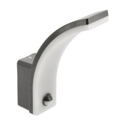 CGC Lighting Paris Graphite Curved LED Wall Light with PIR Motion Sensor Full Opal Front Diffuser in Dark Grey - thumbnail 2
