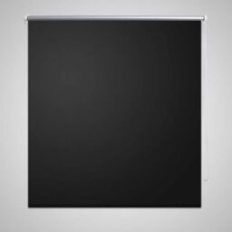 Berkfield Home Roller Blind Blackout 160 x 230 cm Black - thumbnail 1