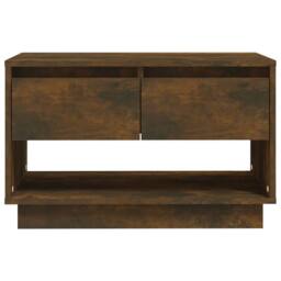 Berkfield Home TV Cabinet Smoked Oak 70x41x44 cm Engineered Wood in Brown - Size: 70 x 41 x 44 cm - thumbnail 5