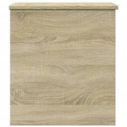 Berkfield Home Storage Box Sonoma Oak 40x42x46 cm Engineered Wood in Light Brown - Size: 40 x 42 x 46 cm - thumbnail 5