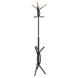 Berkfield Home Coat Stand Black 176 cm Powder-coated Iron - thumbnail 2