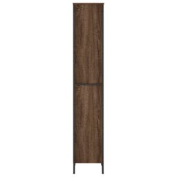 Berkfield Home Bookcase Brown Oak 50x31x169 cm Engineered Wood - Size: 50 x 31 x 169 cm - thumbnail 5