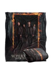 Warner Brothers Supernatural Silky Touch Super Soft Throw Blanket 152x127cm in White - Size: 152x127 cm - thumbnail 2