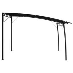 Berkfield Home Garden Sunshade Awning 4x3x2.55 m Anthracite in Black - thumbnail 3