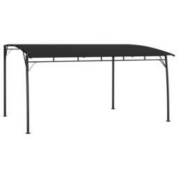 Berkfield Home Garden Sunshade Awning 4x3x2.55 m Anthracite in Black - thumbnail 2