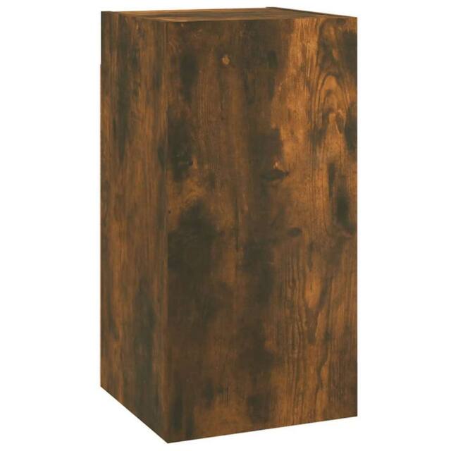 Berkfield Home TV Cabinet Smoked Oak 30.5x30x60 cm Engineered Wood in Brown - image 1