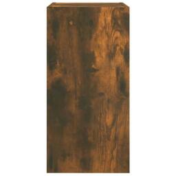 Berkfield Home TV Cabinet Smoked Oak 30.5x30x60 cm Engineered Wood in Brown - thumbnail 6