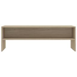 Berkfield Home TV Cabinet Sonoma Oak 120x40x40 cm Engineered Wood in Light Oak - Size: 120 x 40 x 40 cm - thumbnail 4