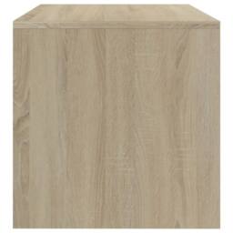 Berkfield Home TV Cabinet Sonoma Oak 120x40x40 cm Engineered Wood in Light Oak - Size: 120 x 40 x 40 cm - thumbnail 5