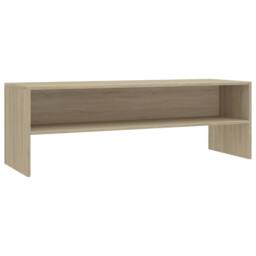 Berkfield Home TV Cabinet Sonoma Oak 120x40x40 cm Engineered Wood in Light Oak - Size: 120 x 40 x 40 cm - thumbnail 1