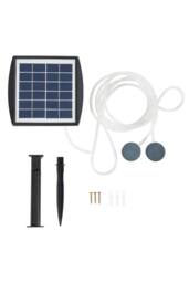 Living and Home Portable Solar Aerator with Dual Air Stones in Black - thumbnail 4