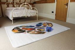 Benjamin Tate Design Boho Tribal Heart Rug in Natural - Size: Large - thumbnail 3