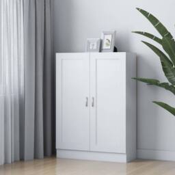 Berkfield Home Book Cabinet White 82.5x30.5x115 cm Engineered Wood - thumbnail 2