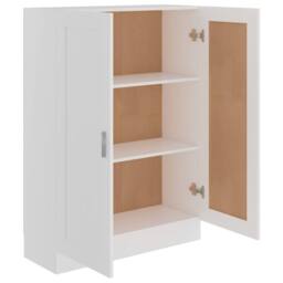 Berkfield Home Book Cabinet White 82.5x30.5x115 cm Engineered Wood - thumbnail 5