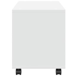 Berkfield Home vidaXL¬†Rolling¬†Cabinet¬†White 72x33x42.5 cm Engineered Wood in White - thumbnail 6