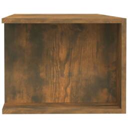 Berkfield Home TV Cabinet with LED Lights Smoked Oak 135x39x30 cm in Brown - Size: 135 x 39 x 30 cm - thumbnail 5