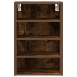 Berkfield Home Hanging Cabinet Smoked Oak 40x29.5x60 cm Engineered Wood in Brown - thumbnail 4