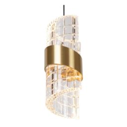 Lucide 'KLIGANDE' Dimmable Adjustable Height Indoor Stylish LED Pendant Light in Yellow - thumbnail 3