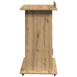 Berkfield Home Lectern Podium with Wheels Artisan Oak Engineered Wood in Brown - thumbnail 6