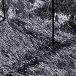 Berkfield Home Shaggy Rug High Pile NAVARRA Dark Grey 120x120 cm Polyester - Size: Medium - thumbnail 7