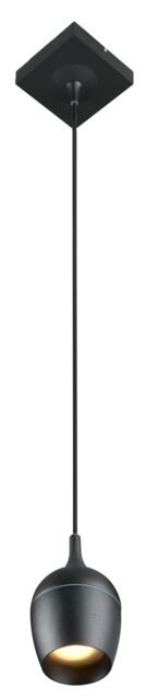 Lucide 'PRESTON' Dimmable Stylish Adjustable Bathroom Pendant Light 1xGU10 in Black - image 1