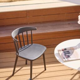 Nordlys Set of 4 Indoor Outdoor Chairs in Black - thumbnail 2