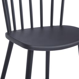 Nordlys Set of 4 Indoor Outdoor Chairs in Black - thumbnail 9