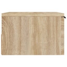 Berkfield Home Wall-mounted Bedside Cabinet Sonoma Oak 34x30x20 cm in Brown - Size: 34 x 30 x 20 cm - thumbnail 4