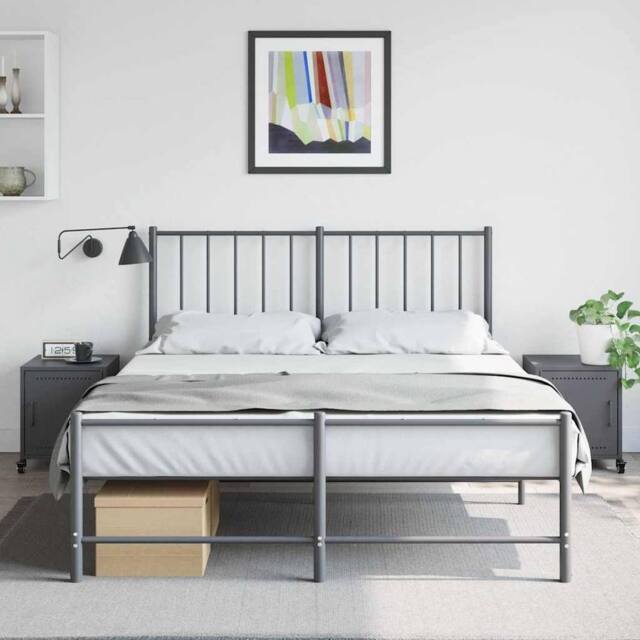 Berkfield Home Stylish Bedside Cabinets 2 pcs Anthracite 36x39x43.5 cm Steel in Dark Grey - image 1