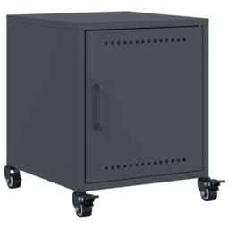 Berkfield Home Stylish Bedside Cabinets 2 pcs Anthracite 36x39x43.5 cm Steel in Dark Grey - thumbnail 5